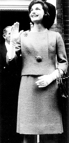 Жаклин Кеннеди во время своего визита в Лондон